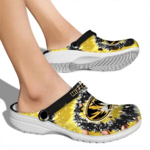 missouri tigers radiant burst effect clog fashion forward