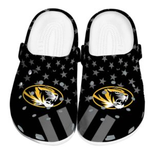 missouri tigers stellar stripes theme clog best selling