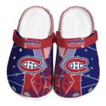 montreal canadiens geometric background clog best selling