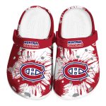 montreal canadiens splatter graphics clog best selling