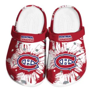montreal canadiens splatter graphics clog best selling
