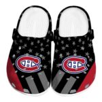 montreal canadiens stellar stripes theme clog best selling