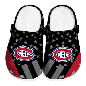 montreal canadiens stellar stripes theme clog best selling