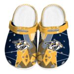 nashville predators geometric background clog best selling
