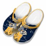 nashville predators geometric background clog best selling