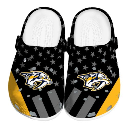 nashville predators stellar stripes theme clog best selling