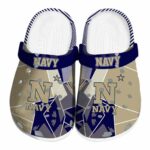 Navy Midshipmen Geometric Background Clog 1 navy midshipmen geometric background clog best selling