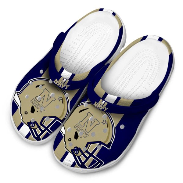 navy midshipmen helmet stripes clog latest model