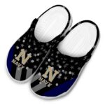 navy midshipmen stellar stripes theme clog best selling