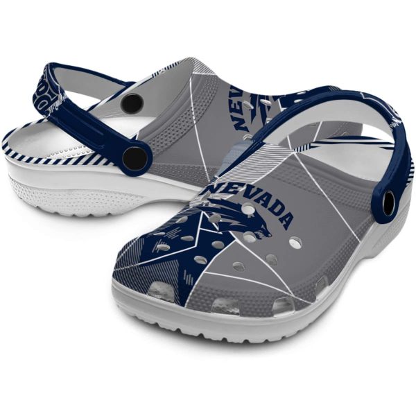 nevada wolf pack geometric background clog high quality