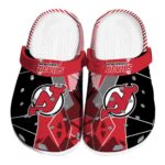 new jersey devils geometric background clog best selling