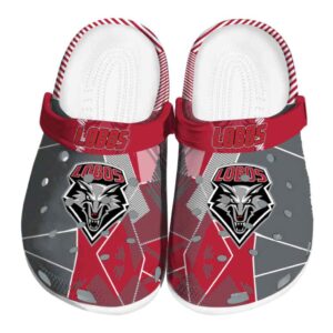 new mexico lobos geometric background clog best selling