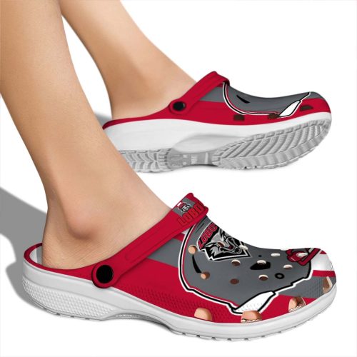 new mexico lobos helmet stripes clog fashion forward