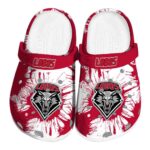 new mexico lobos splatter graphics clog best selling