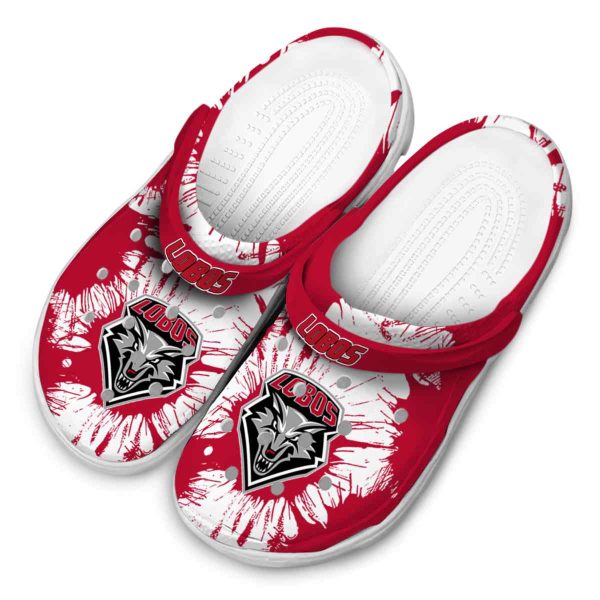 new mexico lobos splatter graphics clog latest model