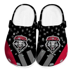 new mexico lobos stellar stripes theme clog best selling