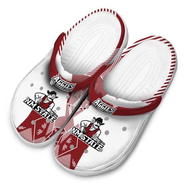 new mexico state aggies geometric background clog latest model