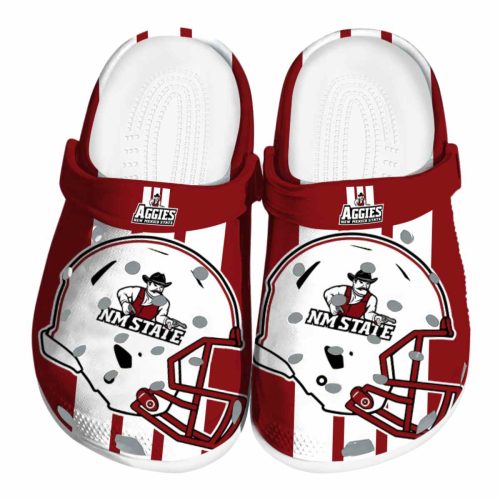 new mexico state aggies helmet stripes clog best selling