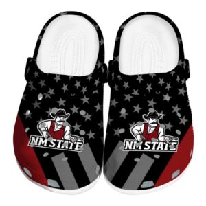 new mexico state aggies stellar stripes theme clog best selling