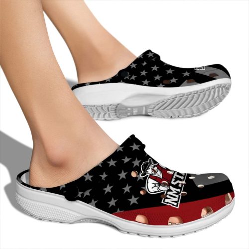 new mexico state aggies stellar stripes theme clog fashion forward