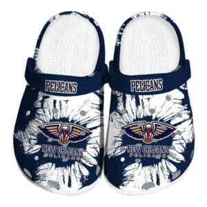new orleans pelicans splatter graphics clog best selling