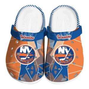 new york islanders geometric background clog best selling