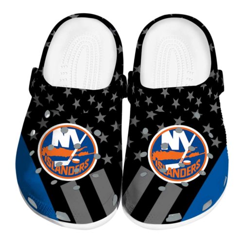 new york islanders stellar stripes theme clog best selling