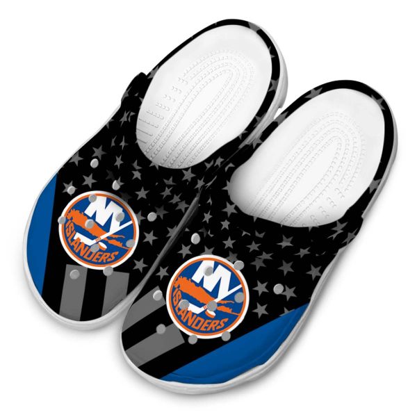 new york islanders stellar stripes theme clog latest model