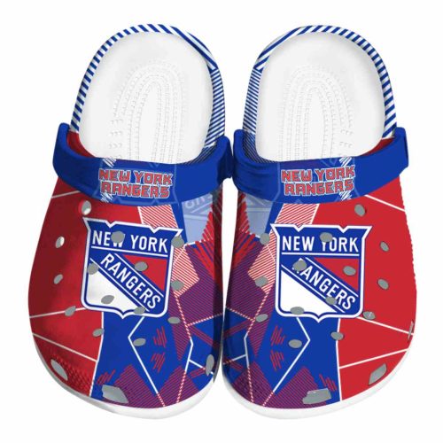 new york rangers geometric background clog best selling