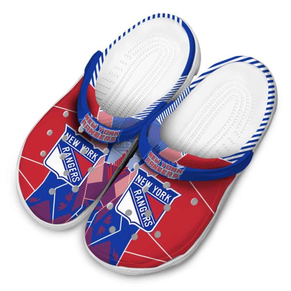 new york rangers geometric background clog latest model