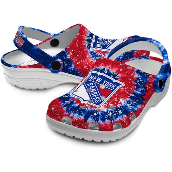 new york rangers radiant burst effect clog high quality