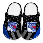 new york rangers stellar stripes theme clog best selling