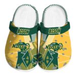 north dakota state bison geometric background clog best selling