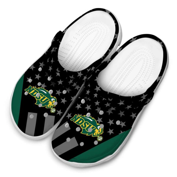 north dakota state bison stellar stripes theme clog latest model