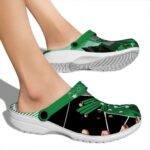 north texas mean green geometric background clog best selling