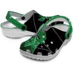 north texas mean green geometric background clog best selling