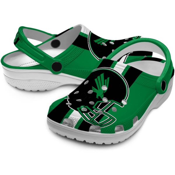north texas mean green helmet stripes clog high quality