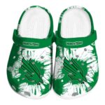 north texas mean green splatter graphics clog best selling