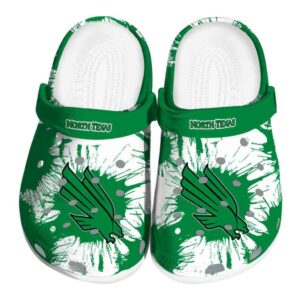 north texas mean green splatter graphics clog best selling