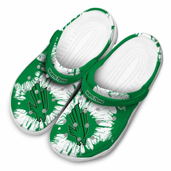 north texas mean green splatter graphics clog latest model