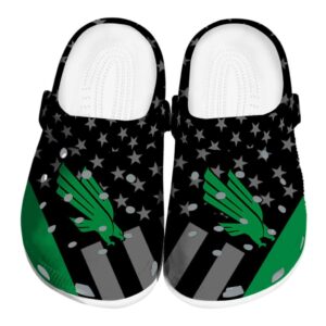 north texas mean green stellar stripes theme clog best selling