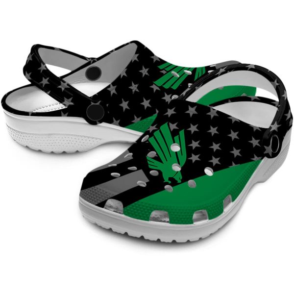 north texas mean green stellar stripes theme clog high quality