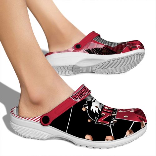 northern illinois huskies geometric background clog fashion forward