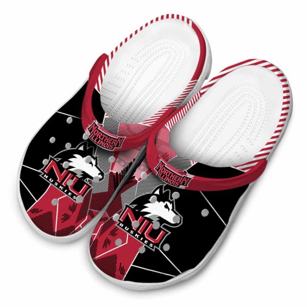 northern illinois huskies geometric background clog latest model
