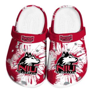 northern illinois huskies splatter graphics clog best selling