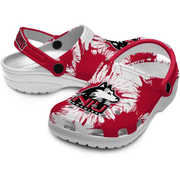 northern illinois huskies splatter graphics clog high quality