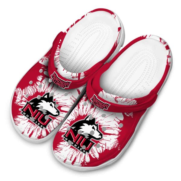 northern illinois huskies splatter graphics clog latest model