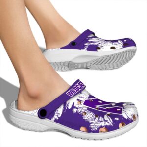 northwestern wildcats splatter graphics clog fashion forward