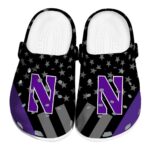 northwestern wildcats stellar stripes theme clog best selling