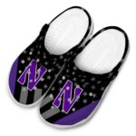 northwestern wildcats stellar stripes theme clog best selling